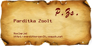 Parditka Zsolt névjegykártya